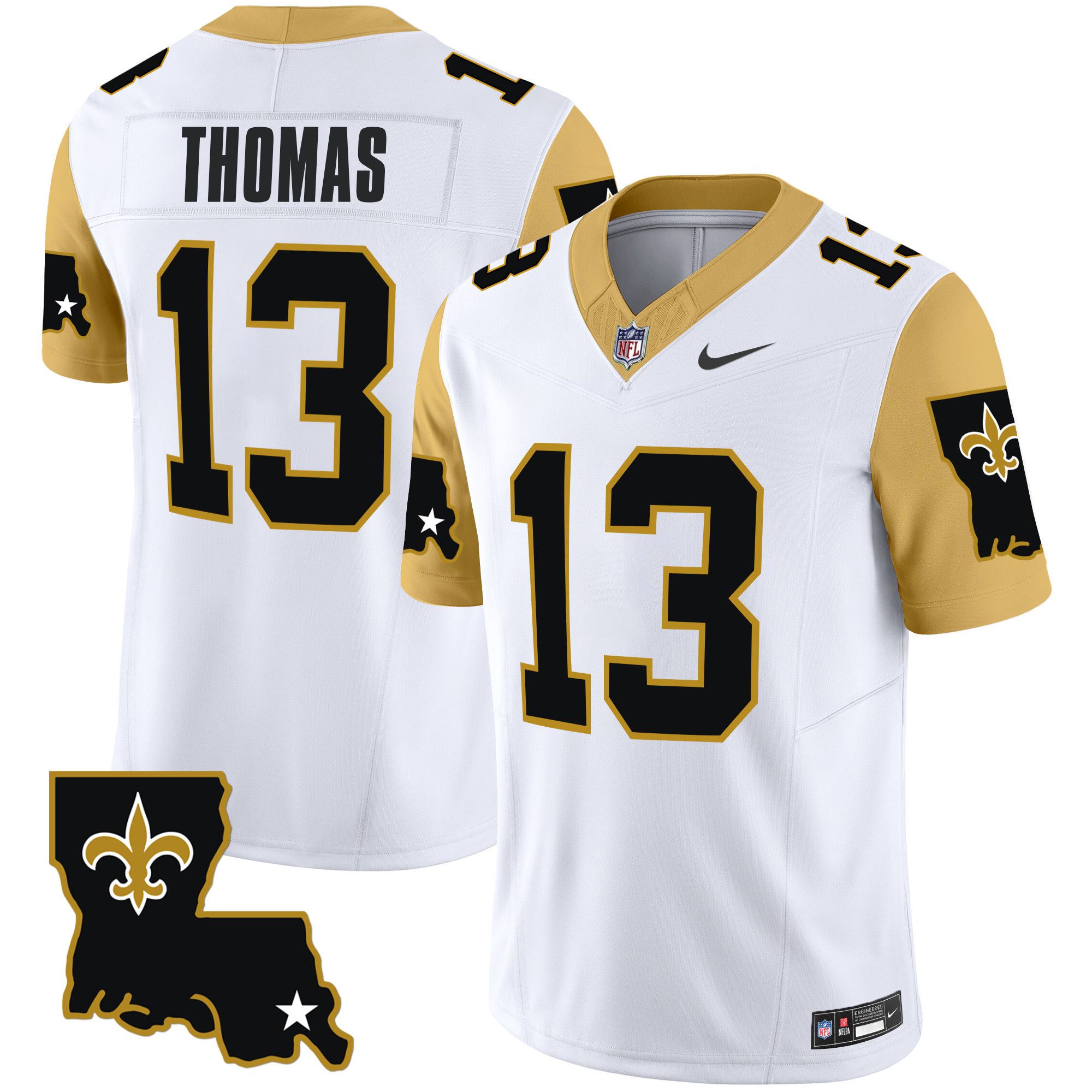 Men New Orleans Saints 13 Thomas White 2024 Nike 1987 Legacy Vapor Limited NFL Jersey